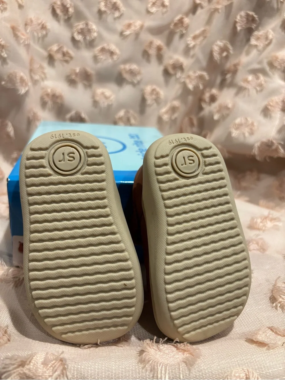 Stride Rite Brown Leather Baby Walker Shoes